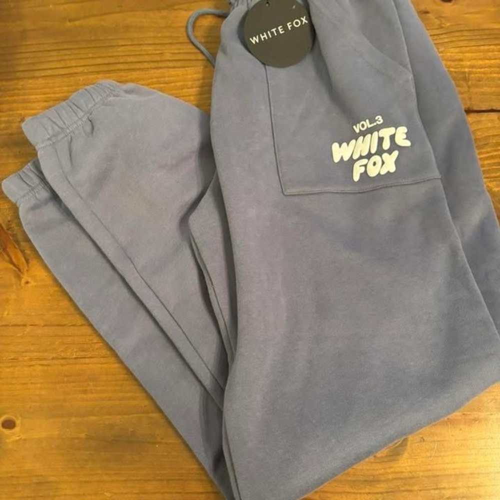 White Fox Blue Joggers